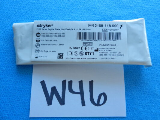 Stryker Surgical Sagittal Blade 2108-118-000 IN DATE! – Ringle Medical ...