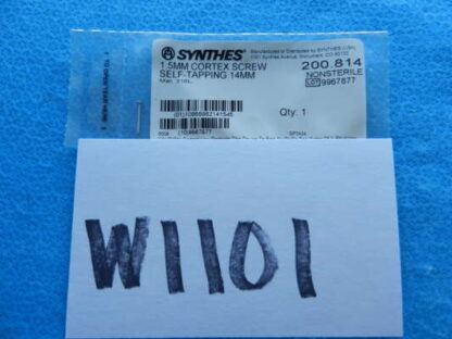Synthes Surgical 1.5mm / 14mm Self Tapping Cortex Screw 200.814 NEW!