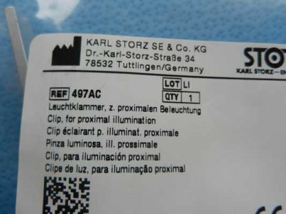 Karl Storz Surgical Proximal Illumination Clip 497AC NEW! - Image 3