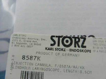 Karl Storz Surgical 8.5cm Injection Cannula 8587K NEW! - Image 2