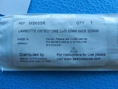 Aesculap Surgical 32mm Curved Lambotte Osteotome MB655R NEW! - Image 3