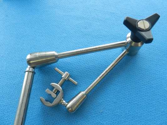 Geister Surgical Iron Assistant Bar W/ Table Clamp 29-1481G