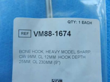 V. Mueller ***NEW*** Sharp Bone Hook 23cm Overall Length VM88-1674 - Image 2