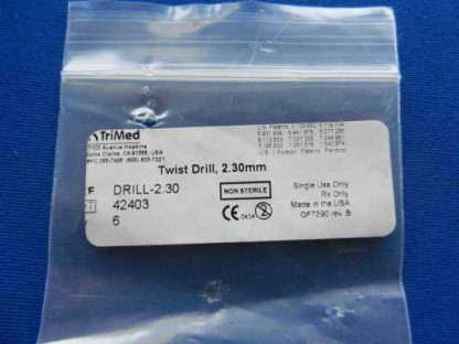 TriMed Twist Drill 2.30mm Pack of (3) DRILL-2.30 - Image 2