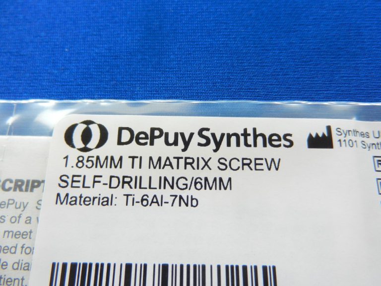 ***NEW*** Depuy Synthes 1.85mm TI Matrix Screw Self Drilling/6mm 04.511