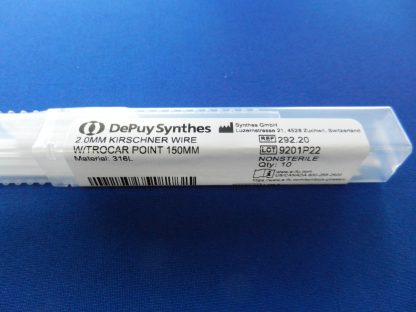 NEW Depuy Synthes 2.0mm Kirschner Wire with Trocar Point 150mm (Qty. 10) 292.20 - Image 2