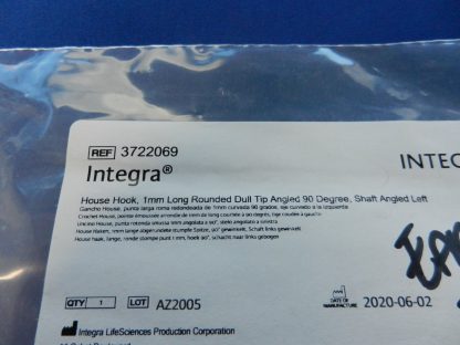 NEW Integra 3722069 House 1.0mm Long Rounded Dull 90 Degree Angled Hook - Image 2