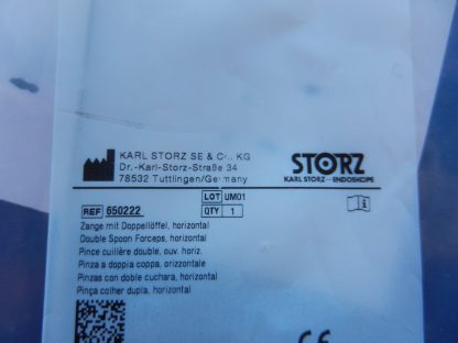 NEW Karl Storz 650222 Horizontal Double Spoon Forceps - Image 3