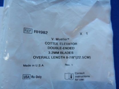 NEW V. Mueller RH982 Cottle Double Ended 3.2mm Blades Elevator 22.5cm Length - Image 3