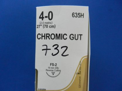 Ethicon 635H 4-0 Chromic Gut 27" FS-2  OPEN BOX of (21) 2027-08-31 - Image 2