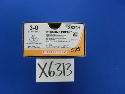 Ethicon X832H ETHIBOND EXCEL Polyester Suture Box of 36
