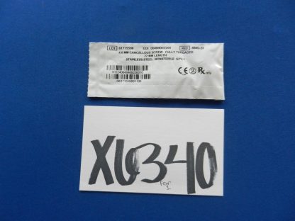 Zimmer 4840-22 Fully Threaded Cancellous Screw 4.0mm x 22mm