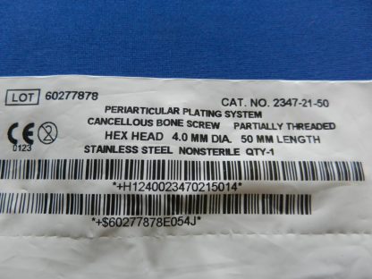 Zimmer 2347-21-50 Periarticular Partially Threaded Cancellous Bone Screw 4.0mm x 50mm - Image 2