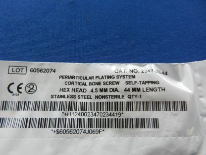 Zimmer 2347-23-44 Periarticular Self Tapping Hex Head Cortical Bone Screw 4.5mm x 44mm - Image 2
