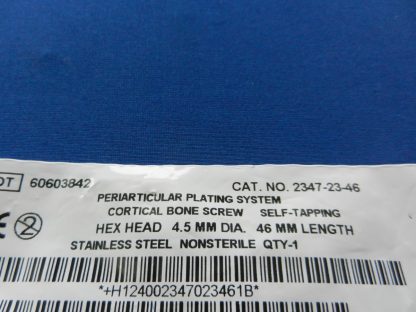 Zimmer 2347-23-46 Periarticular Self Tapping Hex Head Cortical Bone Screw 4.5mm x 46mm - Image 2
