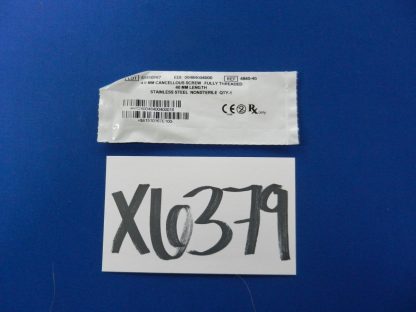 Zimmer 4840-40 Fully Threaded Cancellous Bone Screw 4.0mm x 40mm