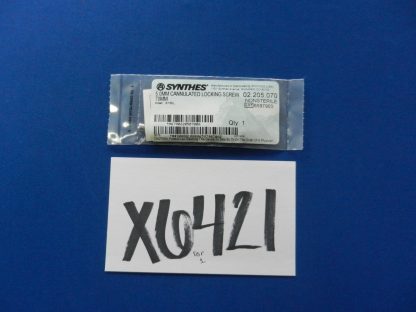 Synthes 02.205.070 Cannulated Locking Screw 5.0mm x 70mm