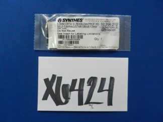 Synthes 02.206.212 Cortex Screw with Low Profile HD Self Tapping/Star Drive 3.5mm x 12mm