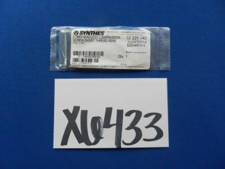 Synthes 02.226.040 Headless Compression Screw Short Thread 3.0mm x 40mm
