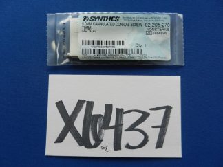 Synthes 02.205.270 Cannulated Conical Screw 5.0mm x 70mm