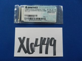 Synthes 212.213 Locking Screw Self Tapping with T25 Stardrive Recess 5.0mm x 38mm