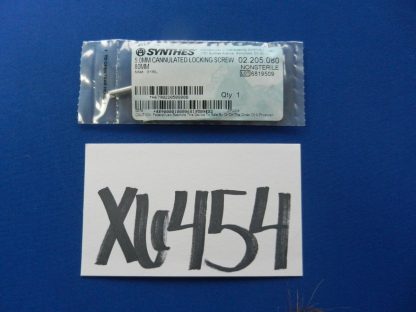 Synthes 02.205.080 Cannulated Locking Screw 5.0mm x 80mm