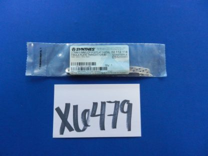Synthes 02.112.114 LCP Postlat Distal Fibula Plate 2.7mm/3.5mm 7H/Right/129mm