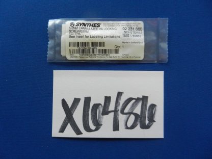 Synthes 02.231.660 Cannulated 5.0mm VA Locking Screw 60mm