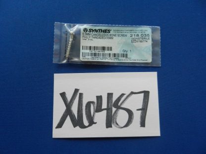 Synthes 218.035 Cancellous 6.5mm Bone Screw Fully Threaded 35mm
