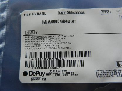Depuy DVRANL DVR Anatomic Narrow Left - Image 2