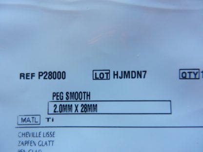 Depuy P28000 Smooth Peg 2.0mm x 28mm - Image 3