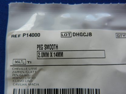 Depuy P14000 Smooth Peg 2.0mm x 14mm - Image 2