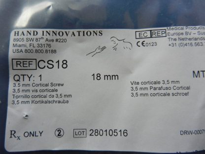 Depuy CS18000 Cortical Screw 3.5mm x 18mm - Image 2