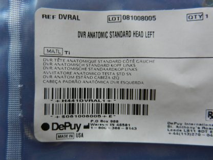 Depuy DVRAL DVR Anatomic Standard Head Left - Image 4