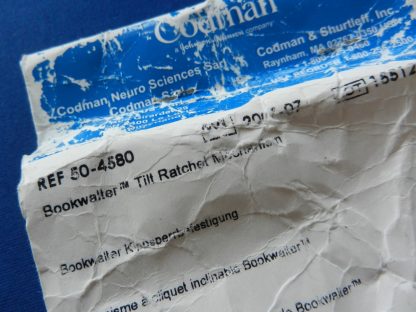 NEW Codman 50-4580 Bookwalter Ratchet Mechanism - Image 3