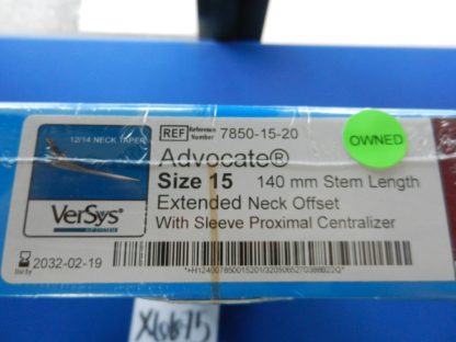 Zimmer 7850-15-20 Advocate Size 15 Extended Neck Offset - Image 2