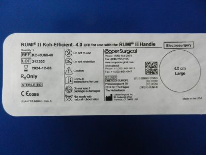Cooper Surgical KC-RUMI-40 Koh-Efficient 4.0cm EXPIRED - Image 2