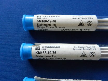 KMedic KM168-19-76 Steinmann Pin Single Trocar Smooth Lot of 42 - Image 2