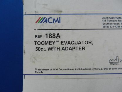 ACMI 188A Toomey Evacuator 50cc with Adapter - Image 2