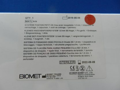 Biomet SBFS062 Small Bone Fixation System EXPIRED - Image 2