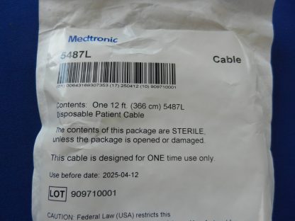 Medtronic 5487L 12ft. Disposable Patient Cable EXPIRED - Image 2