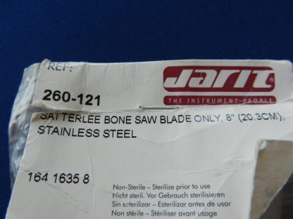 NEW Jarit 260-121 Satterlee Orthopedic Saw Blade 20.3cm Length - Image 2