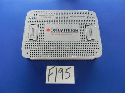 DePuy Mitek Medium Sterilization Tray 215452 with Lid 215453