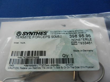 Synthes 398.95.96 Termite Forceps 90mm - Image 3