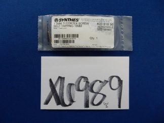 Synthes 400.818.96 1.5mm TI Cortex Screw Self-Tapping 18mm