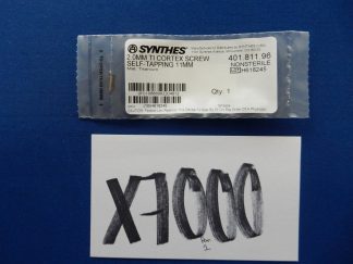 Synthes 401.811.96 2.0mm TI Cortex Screw Self-Tapping 11mm