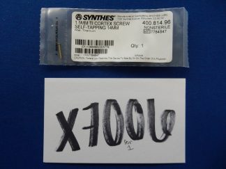 Synthes 400.814.96 1.5mm TI Cortex Screw Self-Tapping 14mm