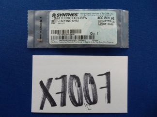 Synthes 400.806.96 1.5mm TI Cortex Screw Self-Tapping 6mm