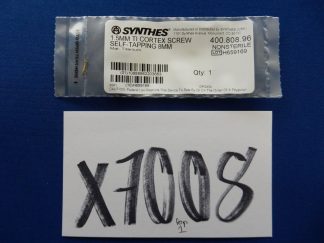 Synthes 400.808.96 1.5mm TI Cortex Screw Self-Tapping 8mm