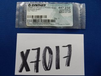 Synthes 447.232 2.0mm TI T-Plate 2 Holes Head/8 Holes Shaft